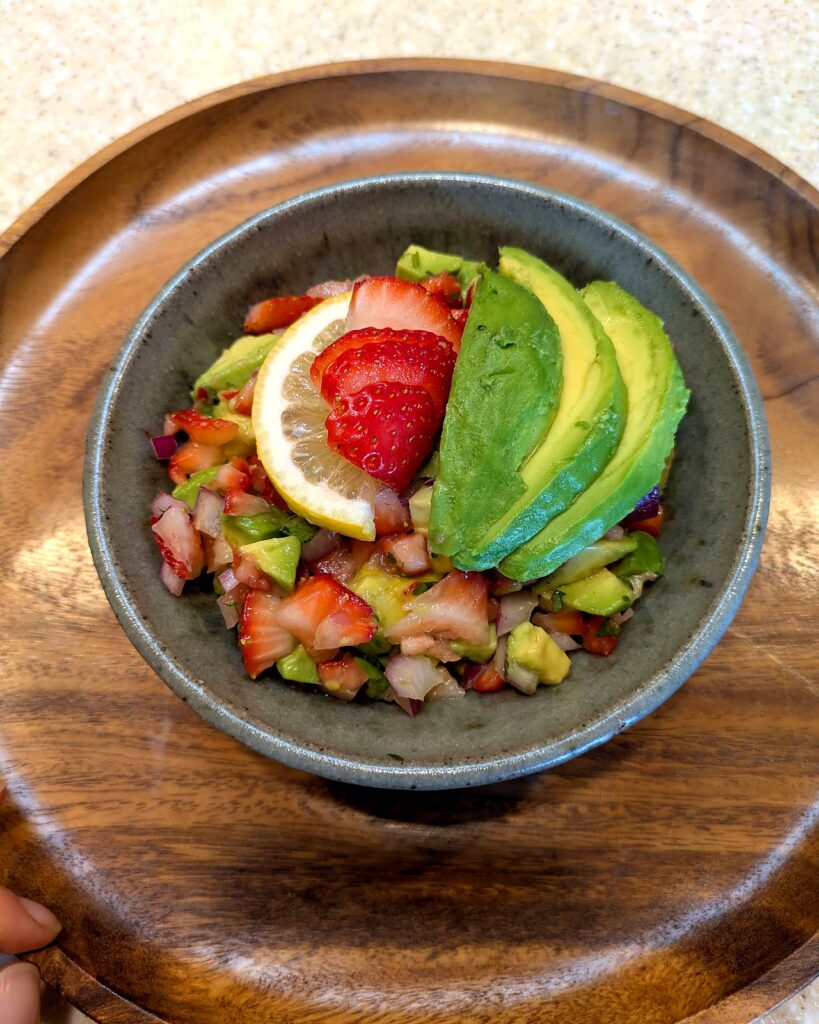 Avocado strawberry salsa photo 2