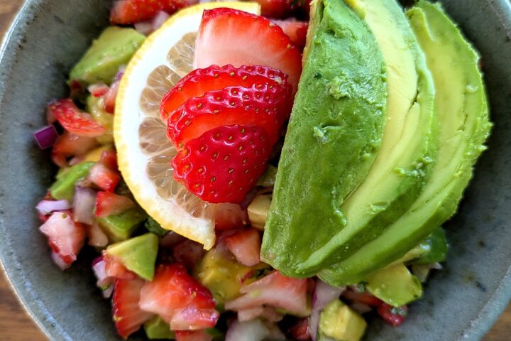 Avocado Strawberry Salsa: Four Ingredients, Plus Salt and Citrus